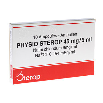 PHYSIO STEROP AMP INJ 10 X 5ML