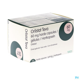 ORLISTAT TEVA HARDE CAPS 120 X 60 MG