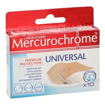 MERCUROCHROME PLEISTER UNIVERSAL 10CMX6CM 10