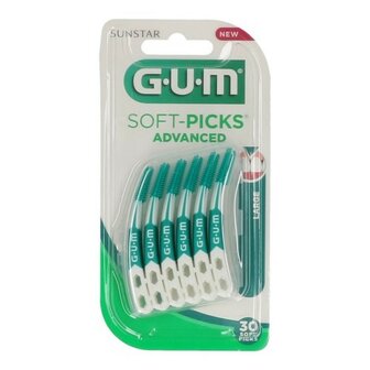 GUM SOFTPICKS BORSTEL INTERDENT. AD. LARGE 30 651M