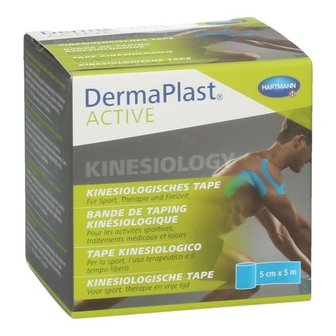 DERMAPLAST ACTIVE KINESIO TAPE BLAUW 5CM X 5M