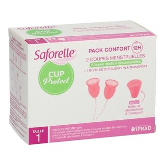 SAFORELLE CUP PROTECT MENSTRUATIE CUPS T1 2