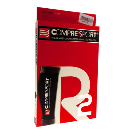 COMPRESSPORT CALF R2 BLACK T0