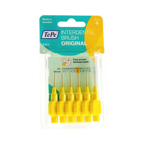 TEPE INTERDENTAL BRUSH 0,70MM YELLOW 6