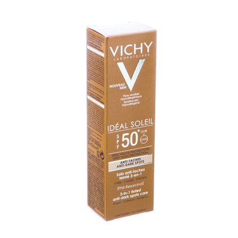 VICHY IDEAL SOLEIL SPF50 - CREME ANTI-PIGMENTVLEK 3IN1 50ML