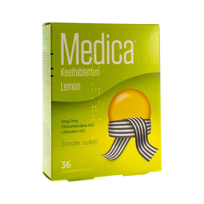 MEDICA KEELTABLETTEN LEMON ZUIGTABL 36