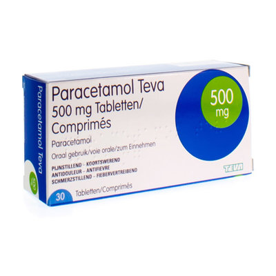 PARACETAMOL TEVA 500 MG TABL 30