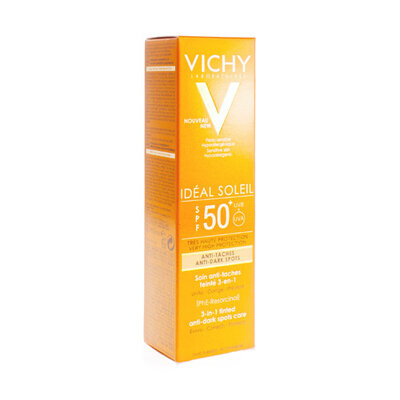 VICHY IDEAL SOLEIL SPF50 - CREME ANTI-PIGMENTVLEK 3IN1 50ML