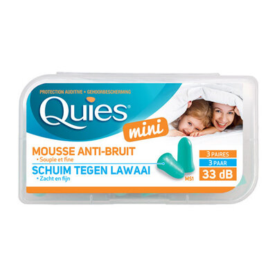 QUIES OORDOPPEN SCHUIM MINI A/LAWAAI 3 PAAR