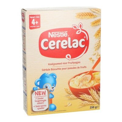 NESTLE CERELAC KOEKJESMEEL FRUITPAPJES 250G