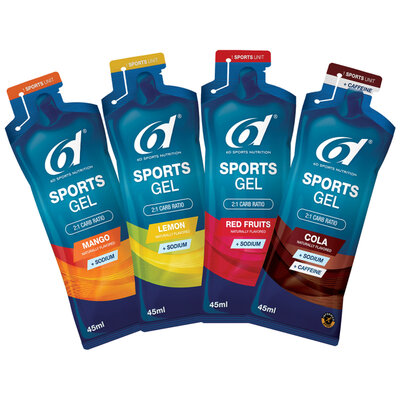 6D SPORTS GEL RED FRUITS 6X45ML