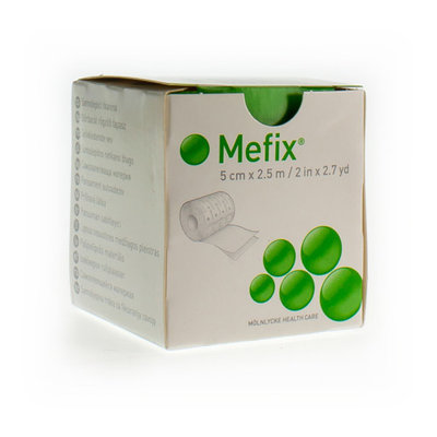 MEFIX ZELFKLEVENDE FIXATIE 5,0CMX 2,5M 1 310570