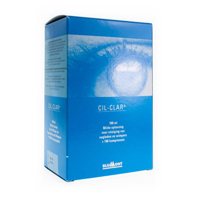 CIL-CLAR HYGIENE OOGLEDEN 100ML + COMPRESSEN 100 STUKS