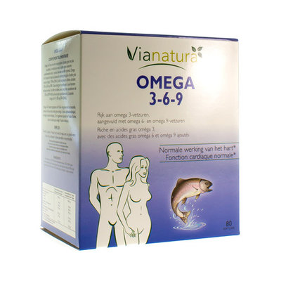 VIA NATURA OMEGA 3-6-9 SOFTCAPS 80