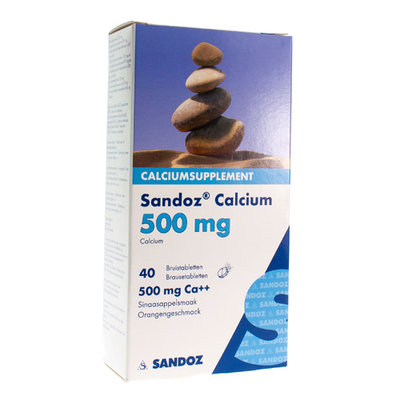 SANDOZ CALCIUM BRUISTABL-COMP EFF 40 SINAAS