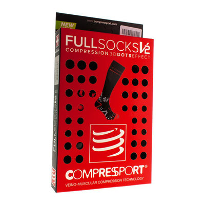 COMPRESSPORT FULL SOCKS BLACK 4L