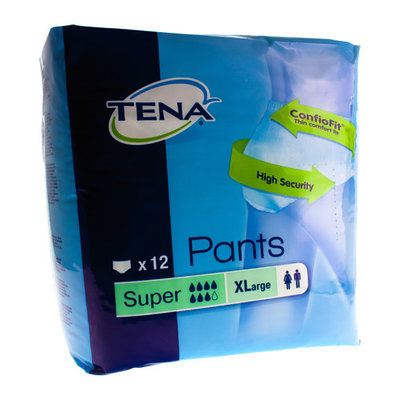 TENA PANTS SUPER X-LARGE NF 12