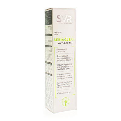 SVR SEBIACLEAR CREME MAT + PORES TUBE 40ML