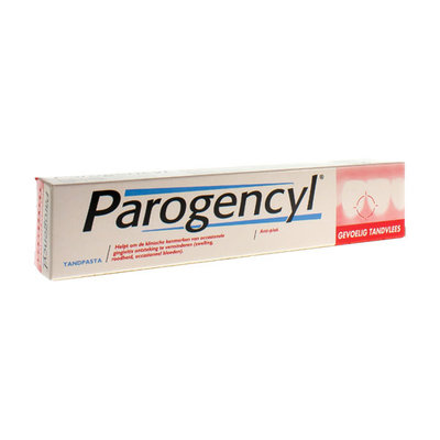 PAROGENCYL TANDPASTA GEIRRITEERD TANDVLEES 75ML