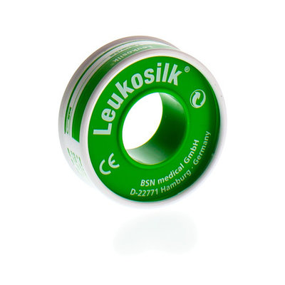 LEUKOSILK DEKSEL KLEEFPLEIST. 1,25CMX5M 1 0102100