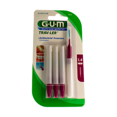 GUM PROXABRUSH TRAVEL CYL. FINE 4 1612