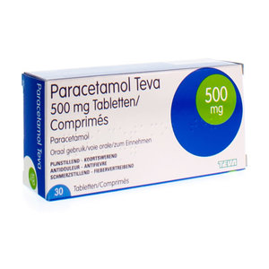 paracetamol teva TABL christophar TEVA  500 30 PARACETAMOL MG